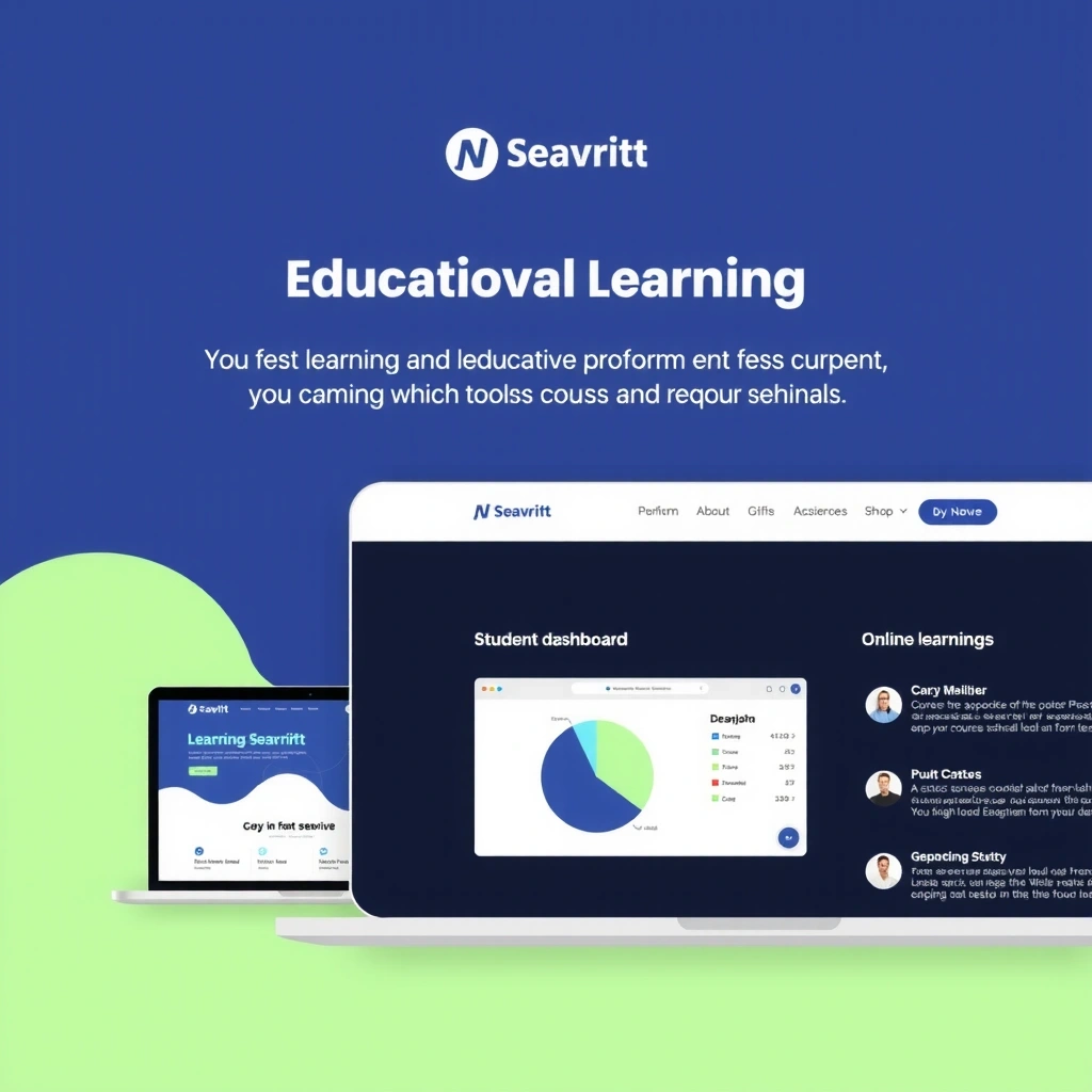 Educational Platform Website - Interactive learning interface with course management
